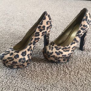 Cheetah print high heels
